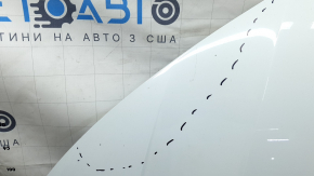 Капот голый Audi A4 B9 17-20 сталь, белый LY9C, сколы
