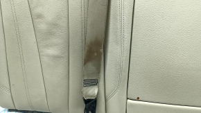 Spătar banchetă dreapta spate pentru Audi A4 B9 17-19, piele bej, încălzit, cu centură de siguranță și cotieră, pentru curățare