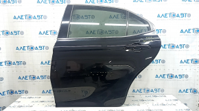 Дверь в сборе задняя левая Toyota Camry v70 18-24 черный 218, вмятина