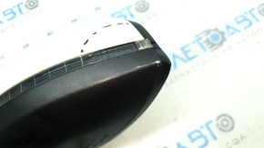 Ansamblu oglindă retrovizoare stânga pentru Audi A4 B9 17-19, 15 pini, semnalizator, reglare automată a intensității luminii, memorie, BSM, alb, carcasă îndoită, sticlă semnalizator spartă, uzată