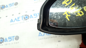 Ansamblu oglindă retrovizoare stânga pentru Audi A4 B9 17-19, 15 pini, semnalizator, reglare automată a intensității luminii, memorie, BSM, alb, carcasă îndoită, sticlă semnalizator spartă, uzată