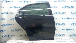 Дверь в сборе задняя правая Toyota Camry v70 18-24 черный 218, вмятина, надрыв уплотнителя
