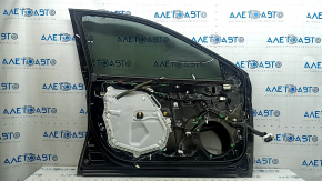 Дверь в сборе передняя левая Toyota Camry v70 18-23 черный 218, тычки на молдинге, тычка, надрыв уплотнителя
