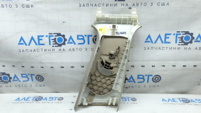 Накладка центральной стойки верхняя ремень левая Audi A4 B9 17-17 бежевая, под химчистку