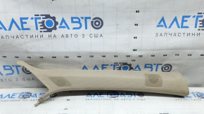 Накладка передней стойки верхняя правая Audi A4 B9 17-17 бежевая, Bang and Olufsen, под чистку, царапины