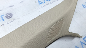 Накладка передней стойки верхняя левая Audi A4 B9 17-17 бежевая, Bang and Olufsen, под чистку, царапины