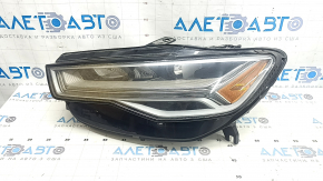 Фара передняя левая в сборе Audi A6 C7 16-18 рест LED, сломано крепление