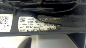 Зеркало боковое левое в сборе Audi A6 C7 12-18 14+2 пинов, под автосклад, BSM, поворотник, автозатемнение, белое