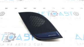 Grilă difuzor bord dreapta pentru Audi A4 B9 17-20 gri, Bang & Olufsen, 2 piese, suport rupt
