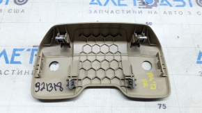 Накладка верха спинки пассажирского сиденья Audi A4 B9 17-25 бежевая, под чистку