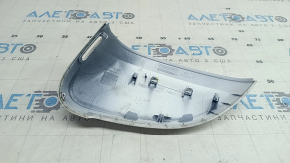 Крышка бокового зеркала правая Audi A5 F5 18-25 под BSM, белая, надлом крепления