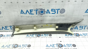 Накладка передней стойки верхняя правая Audi A6 C7 16-18 рест, серая, под чистку