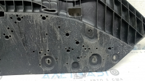 Защита переднего бампера Audi A4 B9 17-19 S-Line, трещины, надломы, нет фрагмента