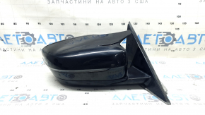 Зеркало боковое правое в сборе BMW 3 G20 19-26 5 пинов, поворотник, подогрев, BSM, Shadow-Line, M-Sport, черное, надорван уплотнитель