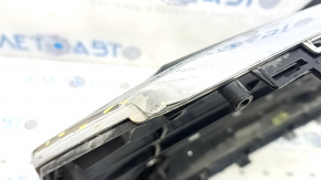 Grilă radiator completă pentru Audi A6 C7 2016-2018, cu emblema "quattro", negru lucios + crom, pentru senzori de parcare, ornamente cromate, găuri nemontate din fabrică