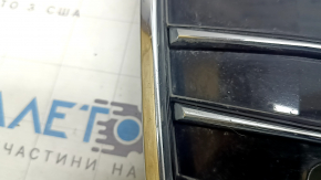 Grilă radiator completă pentru Audi A6 C7 2016-2018, cu emblema "quattro", negru lucios + crom, pentru senzori de parcare, ornamente cromate, găuri nemontate din fabrică