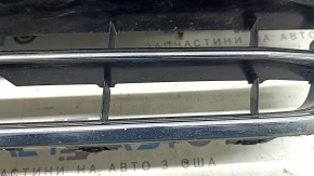 Grilă radiator completă pentru Audi A6 C7 2016-2018, cu emblema "quattro", negru lucios + crom, pentru senzori de parcare, ornamente cromate, găuri nemontate din fabrică
