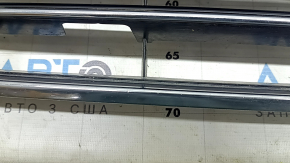 Grilă radiator completă pentru Audi A6 C7 2016-2018, cu emblema "quattro", negru lucios + crom, pentru senzori de parcare, ornamente cromate, găuri nemontate din fabrică