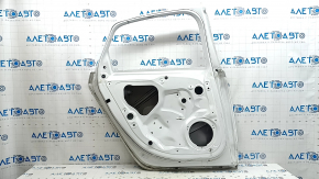 Дверь голая задняя левая Audi A6 C7 12-18 белый LS9R, замята