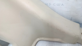 Накладка задней стойки нижняя левая Lexus RX350 RX450h 10-15 бежевая, потерта