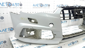 Bara față nefinisată pentru Audi A6 C7 16-18, restyling S-line, cu senzori de parcare, fără capac, grafit, zgârieturi, suport rupt, frecat, nisip, zgârieturi