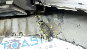 Bara față nefinisată pentru Audi A6 C7 16-18, restyling S-line, cu senzori de parcare, fără capac, grafit, zgârieturi, suport rupt, frecat, nisip, zgârieturi