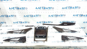 Set panouri decorative interioare cu aspect de lemn pentru Audi A6 C7 12-18, aspect de lemn de mesteacăn, memorie șofer, "quattro", zgârieturi, suport rupt, îndoitură