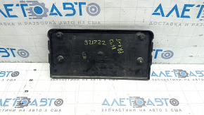 Площадка под номер переднего бампера Audi A6 C7 16-18 черный глянец, s-line pkg, незаводские отверстия