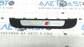 Накладка порога внешняя задняя левая Audi A6 C7 12-18 S-line царапины