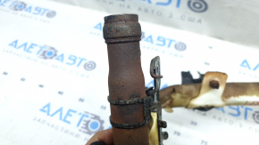 Airbag-ul cortină lateral dreapta la un BMW 3 G20 19-26 este topit, iar clapeta de accelerație este ruginită.