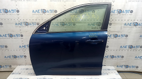 Дверь в сборе передняя левая Kia Niro 17-22 keyless, синий C3U, тычка, клей на верхнем молдинге