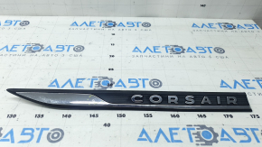 Emblemă CORSAIR, portieră dreapta față, Lincoln Corsair 20-22, cromată, spate