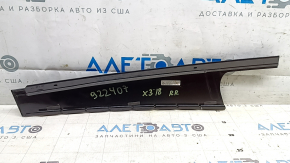 Ornamente ușă dreapta față BMW X3 G01 18-21, negru lucios, zgârieturi minore