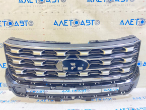 Решетка радиатора grill Ford Explorer 16-17 рест серая