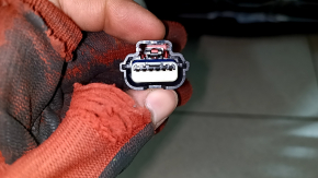 Scaun pasager Kia Niro 17-22 HEV, PHEV fără airbag, material textil, negru combinat, fără tetieră mecanică, zgârieturi, curățabil chimic
