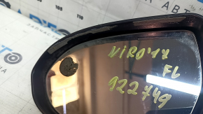 Зеркало боковое левое в сборе Kia Niro 17-22 3 пина, синее, сколы, клей на стекле