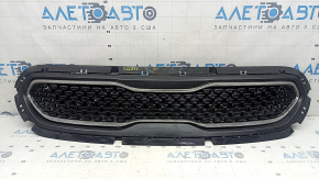 Grilă radiator Kia Niro 17-19 HEV, PHEV fără radar, cromată + negru lucios, ghidaj uzat, rupt