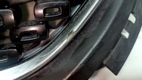 Решетка радиатора grill Kia Niro 17-19 HEV, PHEV без радара, хром+черн глянец, потерт, сломана направляка