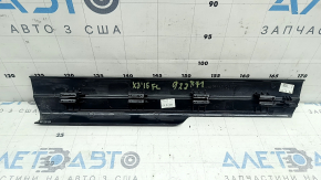 Ornament prag interior ușă, față stânga, BMW X3 F25 11-17, negru, zgârieturi