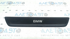 Накладка порога внешняя передняя левая BMW X3 F25 11-17 черная, царапины