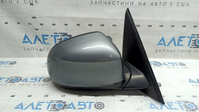Зеркало боковое правое в сборе BMW X3 F25 15-16 5 пинов, поворотник, автозатемнение, подогрев, графит