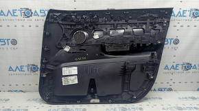 Ansamblu panou ușă stânga față pentru BMW X3 F25 11-17, piele neagră, cotieră din piele neagră, inserție din piele neagră, ornament gri, zgârieturi