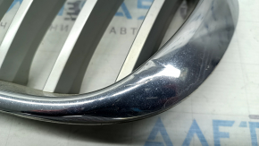 Grilă radiator stânga BMW X3 F25 15-17, cromată, crăpată, defect de crom