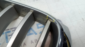 Grilă radiator stânga BMW X3 F25 15-17, cromată, crăpată, defect de crom