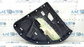 Обшивка двери карточка задняя левая Jeep Compass 22-26 черная, вставка ткань серая