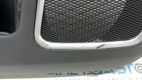 Panou ușă stânga față Jeep Compass 22-26 negru, inserție material textil gri, cusături albastre, curățabil