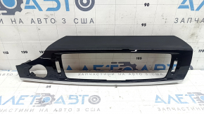 Накладка передней панели центральная BMW X3 F25 15-17 черный глянец с хром, царапины