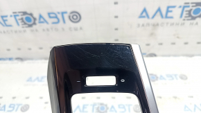 Накладка передней панели центральная BMW X3 F25 15-17 черный глянец с хром, царапины