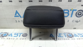 Подголовник 2 ряда центральный BMW X3 F25 11-17 кожа черная, серая строчка