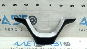 Накладка руля BMW X3 F25 11-17 Sport, черная с хром, царапины, сломано крепление